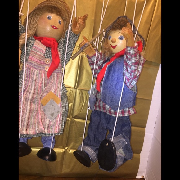 Marionettes Vintage Country Boy & Girl/ Puppets; Price FIRM - Picture 7 of 8